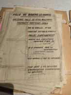 UNIQUE ! - BRAINE-LE-COMTE - 1948 - Plan Architecte De La Salle De Cinéma BAUDOUIN IV - Rue De Nivelles - Louis CATALA - Historical Documents