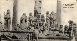 CPA Saint Thegonnec Details Du Calvaire - Saint-Thégonnec