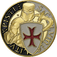 France, Jeton, Les Templiers - Chevalier Et Croix Pattée, Cupro-nickel - Sonstige & Ohne Zuordnung