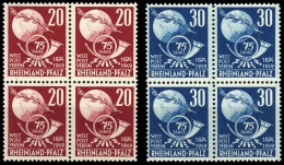 1949, Französische Zone Rheinland Pfalz, 51-52 (4), ** - Andere & Zonder Classificatie