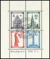 1949, Französische Zone Baden, Bl. 1 A I, Gest. - Andere & Zonder Classificatie