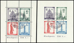 1949, Französische Zone Baden, Bl. 1 A+B, Gest. - Andere & Zonder Classificatie