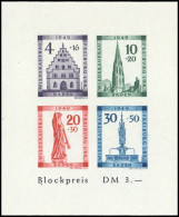 1949, Französische Zone Baden, Bl. 1 B Dzf, ** - Andere & Zonder Classificatie