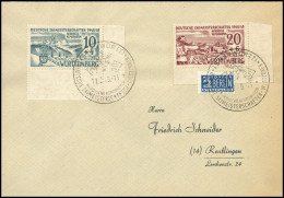 1949, Französische Zone Württemberg, 38-39 Ecke, FDC - Andere & Zonder Classificatie