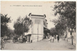 Algérie - TIZI-OUZOU  : Rue St Eustache Et Marché Couvert - Tizi Ouzou