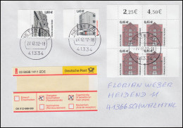2299 Tönninger Packhaus Vbl. + 2301+2302 Bogenrand Auf Übergabe-R-FDC Eig. - Covers & Documents
