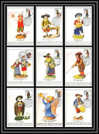 49084 N°1437/1445 Noël Les Santons De Provence Chistmas Complet 1984 Monaco Carte Maximum (card) édition CEF - Maximumkarten (MC)