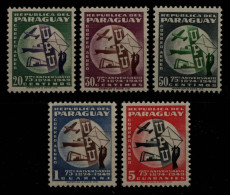 Paraguay 1950 - Mi-Nr. 656-660 ** - MNH - 75 Jahre UPU - Paraguay