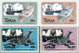 45683 MNH TONGA 1983 RETROSPECTIVA DE LOS TRANSPORTES AEREOS Y MARITIMOS - Tonga (1970-...)