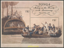 695906 MNH TONGA 1989 BICENTENARIO DEL MOTIN DE BOUNTY - Tonga (1970-...)