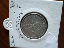 2 MARK 1937 E ALLEMAGNE ARGENT - 2 Reichsmark