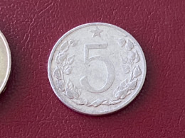 Münze Münzen Umlaufmünze Tschechoslowakei 5 Heller 1953 - Tchécoslovaquie