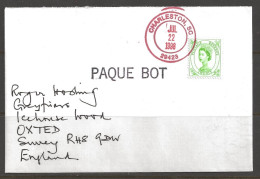 1998 Paquebot Cover, British Stamp Used In Charleston South Carolina (Jul 22) - Briefe U. Dokumente