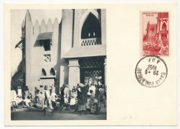 AOF => Carte Maximum Publicitaire IONYL - Soudan Français - Le Marché De Bamako - Dakar Philatélie 29/3/1952 - Lettres & Documents