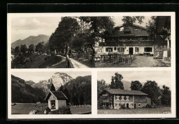 AK Lenggries / Schlegeldorf, Partien Am Gasthof Zur Schweiz Von Anna Wörner - Lenggries