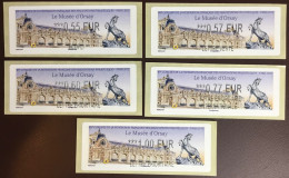 France 2012 Musee D’Orsay ATM Machine Labels MNH - 2010-... Geïllustreerde Frankeervignetten