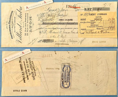 Delcampe - ● VILLARD & FABRE Orfèvrerie Religieuse Lyon 1911 Timbre Fiscal Effet Créé à L'étranger Payable Belgique - Javaux Liège - Documents