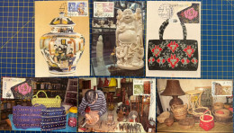 MACAU MAXIMUM POST CARDS SET OF 6 - TRADITIONAL MACAO CRAFTS - Macao