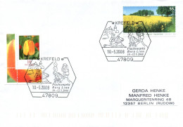 ALLEMAGNE - ENVELOPPE - 2008 - KREFELD - FLACHSMARKT - BEAUX TIMBRES - Covers & Documents
