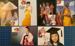 MACAU MAXIMUM POST CARDS SET OF 6 - CENTENARY OF INTERNATIONAL WOMEN'S DAY - Macao