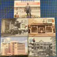 MACAU MAXIMUM POST CARDS SET OF 5- KEANG WU HOSPITAL - Macao