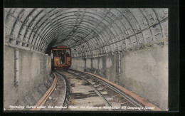 AK Rounding Curve Under The Hudson River, The Hudson & Manhattan R.R. Company`s Tunnel - Subway