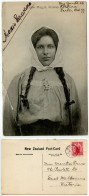 New Zealand 1907 Postcard - Maori Guide Maggie, Rotorua; 1p. Commerce; Rotorua To East Melbourne, Australia - New Zealand
