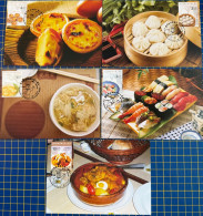 MACAU MAXIMUM POST CARDS SET OF 5 - 10th ANNIVERSARY OF THE FOOD FESTIVAL - Macao