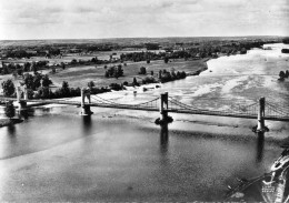 Langeais - Le Pont Sur La Loire - La Plage (en Avion Au Dessus De...) - Langeais
