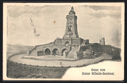 Delcampe - AK Rossla, Kaiser Wilhelm-Denkmal, Kyffhäuser-Hotel, Inh. W. Winter - Kyffhäuser