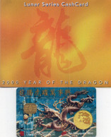 SINGAPORE - CASH CARD - 2000 YEAR OF THE DRAGON - SHIO - GEMPLUS - MINT WITH FOLDER - Singapur