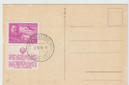 LOVRENC KOŠIR, LJUBLJANA, 28.8. 48, Portret, Avio Blok 15 Din (1H) - Covers & Documents