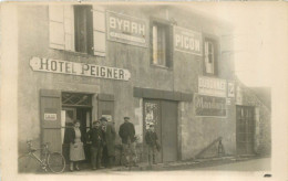 BUSSIERE POITEVINE  CARTE PHOTO HOTEL PEIGNER HOTEL DE LA POSTE R1 - Bussiere Poitevine