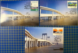 MACAU MAXIMUM POST CARDS SET OF 3 - SAN VAN BRIDGE - Macao