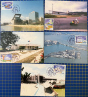MACAU MAXIMUM POST CARDS SET OF 10 - MODERN WORKS AND BUILDINGS - Macao