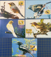 MACAU MAXIMUM POST CARDS  2 SETS - BIRDS & BIRDS CAGES - Macao