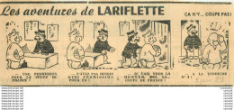 Les Aventures De LARIFLETTE .  07/06/1958 .  Ca N'y Coupe Pas ... - Sonstige & Ohne Zuordnung