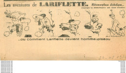Les Aventures De LARIFLETTE .  24/02/1956 . Métamorphose Diabolique ... - Sonstige & Ohne Zuordnung
