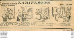 Les Aventures De LARIFLETTE .  22/06/1957 . Un Tour De Taille ... - Sonstige & Ohne Zuordnung