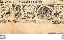 Les Aventures De LARIFLETTE .  20/10/1955 .  Aux Grands Maux ... - Sonstige & Ohne Zuordnung