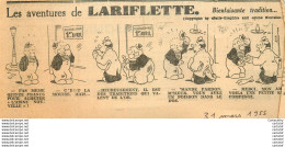 Les Aventures De LARIFLETTE .  31/03/1955 . Bienfaisante Tradition ... - Sonstige & Ohne Zuordnung