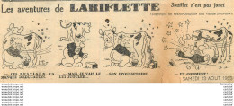 Les Aventures De LARIFLETTE .  13/08/1955 . Soufflet N'est Pas Jouet ... - Sonstige & Ohne Zuordnung