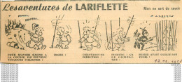 Les Aventures De LARIFLETTE .  13/12/1958 . Rien Ne Sert De Courir ... - Sonstige & Ohne Zuordnung