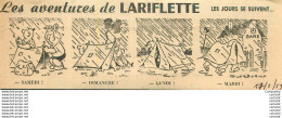 Les Aventures De LARIFLETTE . 17/02/1959 . LES JOURS SE SUIVENT - Sonstige & Ohne Zuordnung