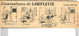 Les Aventures De LARIFLETTE .  09/12/1958 .  La Paix Chez Soi ... - Sonstige & Ohne Zuordnung