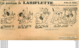 Les Aventures De LARIFLETTE . 11/06/1955 . DROLES DE CLIENTS - Sonstige & Ohne Zuordnung