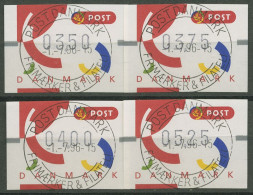 Dänemark ATM 1995 Segmente Portosatz ATM 4 S2 Gestempelt - Viñetas De Franqueo [ATM]