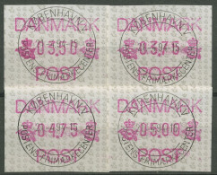 Dänemark ATM 1990 Postembleme Portosatz ATM 1 S2 Gestempelt - Viñetas De Franqueo [ATM]