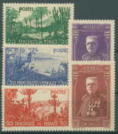 Monaco 1937 Gartenanlagen Fürst Louis II. 138/42 Postfrisch - Unused Stamps