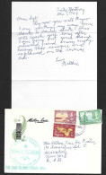 Tonga 1966 Tin Can Mail Cover Niuafo'ou To USA With Original Message Enclosure, 9d Mixed 1953 Definitives Franking - Tonga (...-1970)